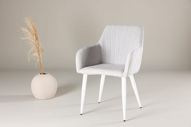 Comfort Armlene Stol - Lys grå - Møbler - Stoler - Spisestuestoler & kjøkkenstoler