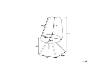 Dakota Stol 2-pk - Hvit - Møbler - Stoler - Spisestuestoler & kjøkkenstoler