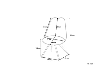 Dakota Stol 2-pk - Svart - Møbler - Stoler - Spisestuestoler & kjøkkenstoler