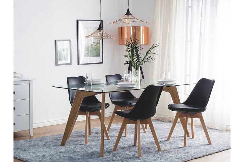 Dakota Stol 2-pk - Svart - Møbler - Stoler - Spisestuestoler & kjøkkenstoler