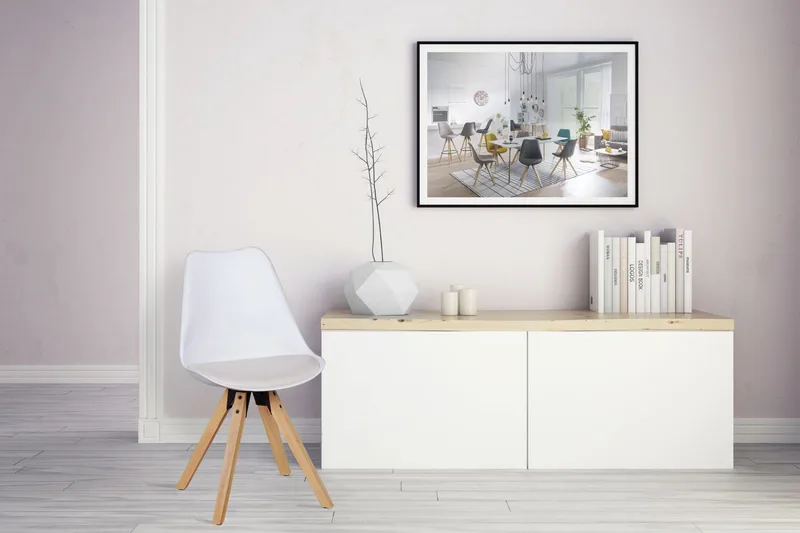 Dedhia Spisestol 2-pk - Hvit - Møbler - Stoler - Spisestuestoler & kjøkkenstoler