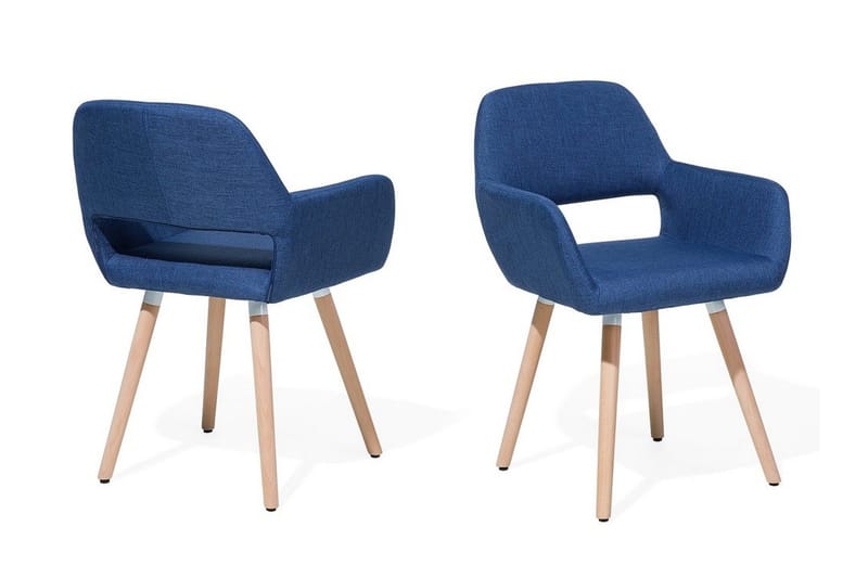 Devlen Stol 2-pk - Blå - Møbler - Stoler - Spisestuestoler & kjøkkenstoler