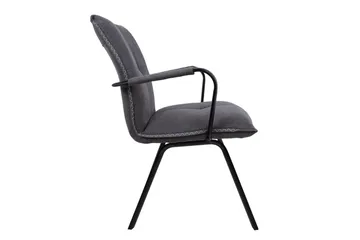 Eddy Stol med armlener Grå - Møbler - Stoler - Spisestuestoler & kjøkkenstoler