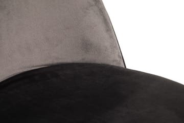 Felipe Spisestol Fløyel - Grå/Gull - Møbler - Stoler - Spisestuestoler & kjøkkenstoler