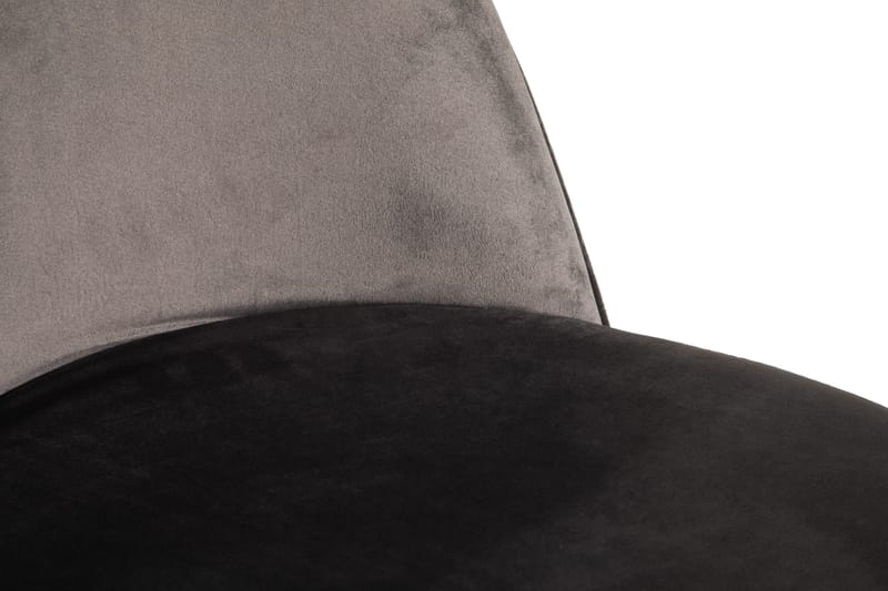 Felipe Spisestol Fløyel - Grå/Gull - Møbler - Stoler - Spisestuestoler & kjøkkenstoler