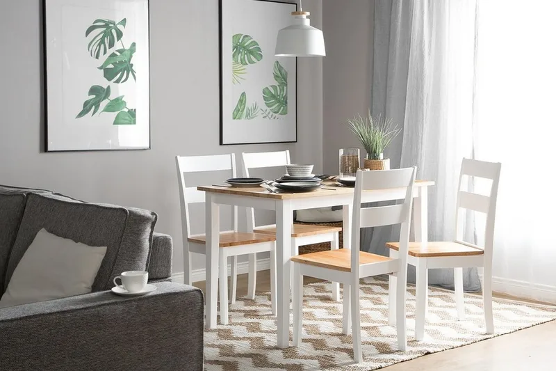 Georgia Stol 2-pk - Hvit - Møbler - Stoler - Spisestuestoler & kjøkkenstoler