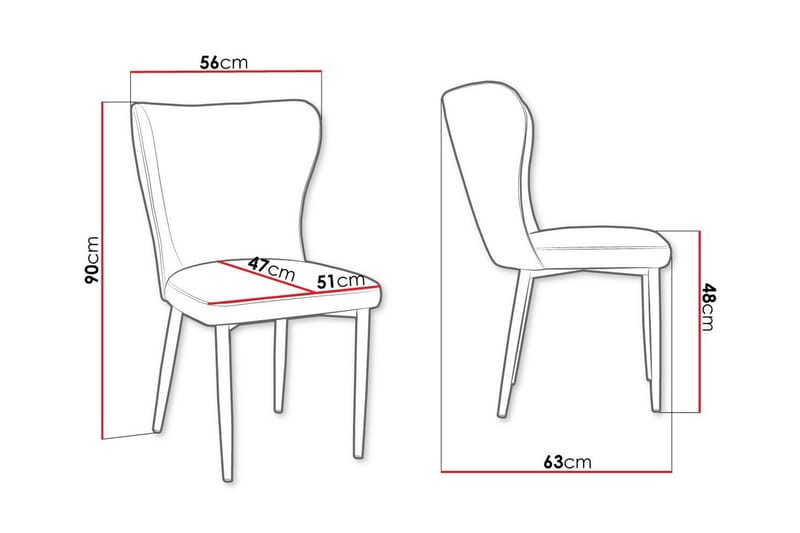Glenarm Spisestol i Fløyel med Metallfinish - Smaragdgrønn - Møbler - Stoler - Spisestuestoler & kjøkkenstoler
