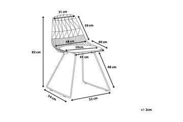 Harlan Stol 2-pk - Gull - Møbler - Stoler - Spisestuestoler & kjøkkenstoler