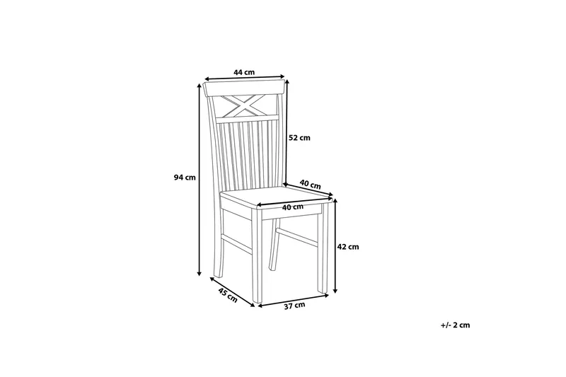 Houston Stol 2-pk - Tre / Natur - Møbler - Stoler - Spisestuestoler & kjøkkenstoler