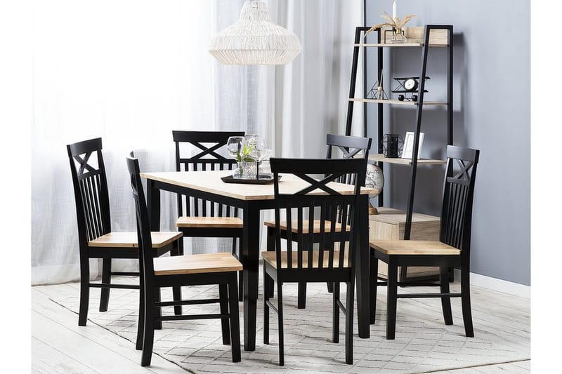 Houston Stol 2-pk - Tre / Natur - Møbler - Stoler - Spisestuestoler & kjøkkenstoler