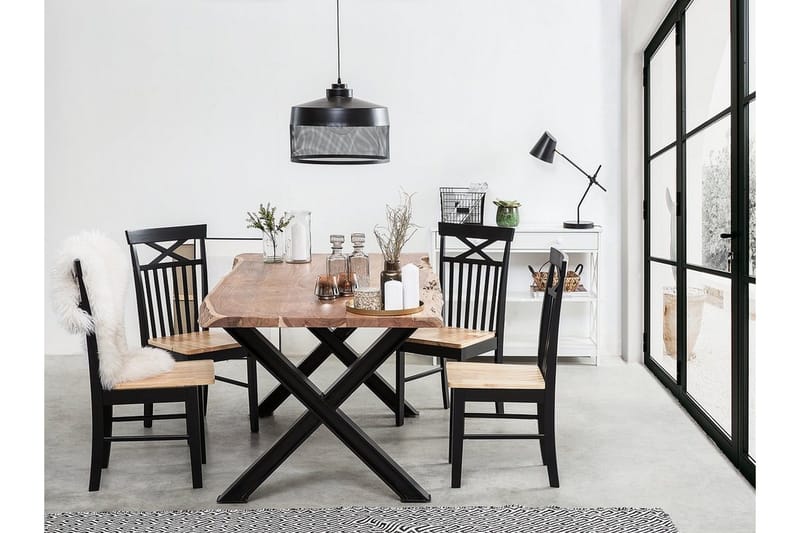 Houston Stol 2-pk - Tre / Natur - Møbler - Stoler - Spisestuestoler & kjøkkenstoler