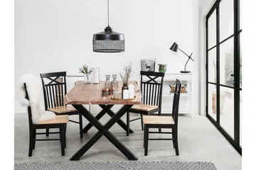 Houston Stol 2-pk - Tre / Natur - Møbler - Stoler - Spisestuestoler & kjøkkenstoler