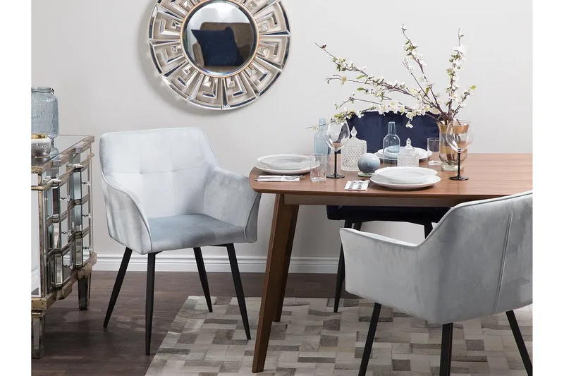 Jasmine Stol 2-pk - Grå - Møbler - Stoler - Spisestuestoler & kjøkkenstoler