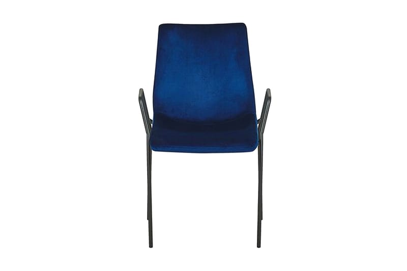 Jeffsy Spisestol 2-pk - Fløyel/Mørkeblå - Møbler - Stoler - Spisestuestoler & kjøkkenstoler