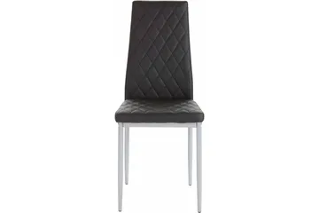 Juana Spisestol 2-pk - PU/Svart/Metall - Møbler - Stoler - Spisestuestoler & kjøkkenstoler