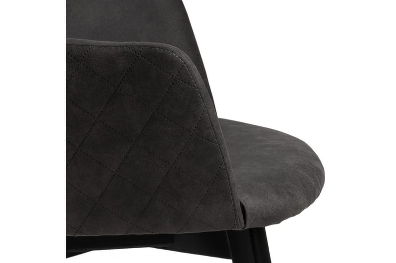 Karmstol Mikila - Grå/Svart - Møbler - Stoler - Spisestuestoler & kjøkkenstoler