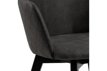 Karmstol Mikila - Grå/Svart - Møbler - Stoler - Spisestuestoler & kjøkkenstoler