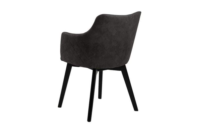 Karmstol Mikila - Grå/Svart - Møbler - Stoler - Spisestuestoler & kjøkkenstoler