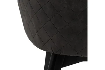 Karmstol Mikila - Grå/Svart - Møbler - Stoler - Spisestuestoler & kjøkkenstoler