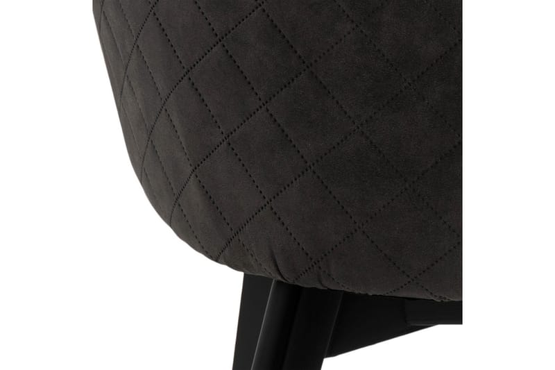 Karmstol Mikila - Grå/Svart - Møbler - Stoler - Spisestuestoler & kjøkkenstoler