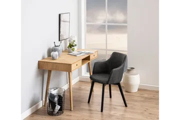 Karmstol Mikila - Grå/Svart - Møbler - Stoler - Spisestuestoler & kjøkkenstoler