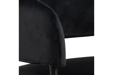 Karmstol Orven - Svart/Matt Svart - Møbler - Stoler - Spisestuestoler & kjøkkenstoler
