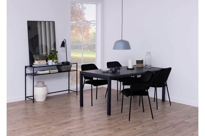 Karmstol Orven - Svart/Matt Svart - Møbler - Stoler - Spisestuestoler & kjøkkenstoler