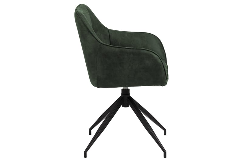 Karmstol Weatherly Eddekoppben - Grønn/Matt Svart - Møbler - Stoler - Spisestuestoler & kjøkkenstoler