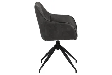 Karmstol Weatherly Eddekoppben - Mørkegrå/Matt Svart - Møbler - Stoler - Spisestuestoler & kjøkkenstoler