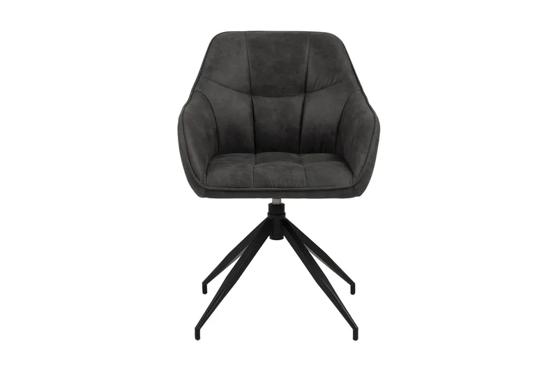 Karmstol Weatherly Eddekoppben - Mørkegrå/Matt Svart - Møbler - Stoler - Spisestuestoler & kjøkkenstoler