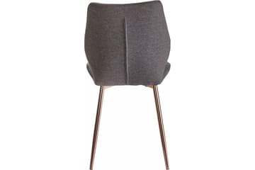 Kaspars Kjøkkenstol 2-pk - Antrasitt/Metall - Møbler - Stoler - Spisestuestoler & kjøkkenstoler