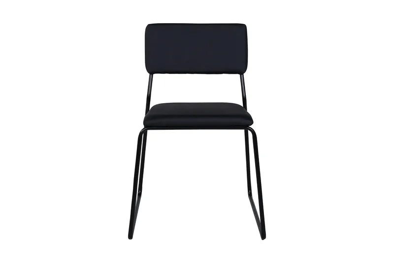 Kenth Spisestol - Kunstlæder/Sort - Møbler - Stoler - Spisestuestoler & kjøkkenstoler