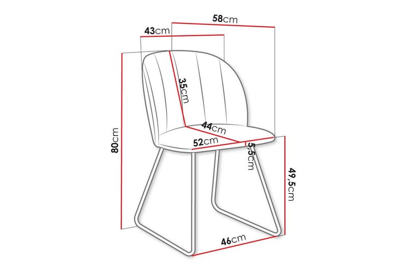 Kintore Spisestol - Svart - Møbler - Stoler - Spisestuestoler & kjøkkenstoler