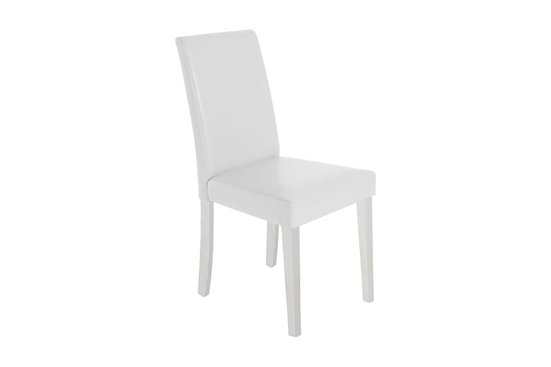 Kjøkkenstol Bahra Konstläder 2-pack - Hvit - Spisestuestoler & kjøkkenstoler