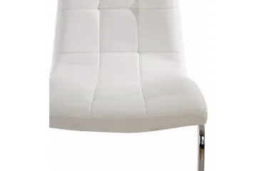 Kjøkkenstol Belal Kunstlær 2-pk - Hvit - Møbler - Stoler - Spisestuestoler & kjøkkenstoler