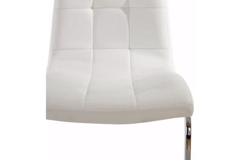 Kjøkkenstol Belal Kunstlær 2-pk - Hvit - Møbler - Stoler - Spisestuestoler & kjøkkenstoler