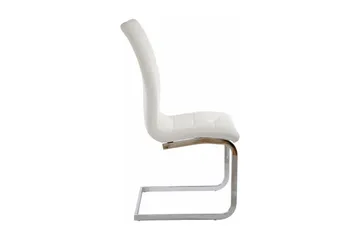 Kjøkkenstol Belal Kunstlær 2-pk - Hvit - Møbler - Stoler - Spisestuestoler & kjøkkenstoler