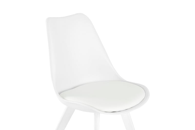 Kjøkkenstol Boyd 2-Pack Konstläder - Hvit|Hvit - Spisestuestoler & kjøkkenstoler