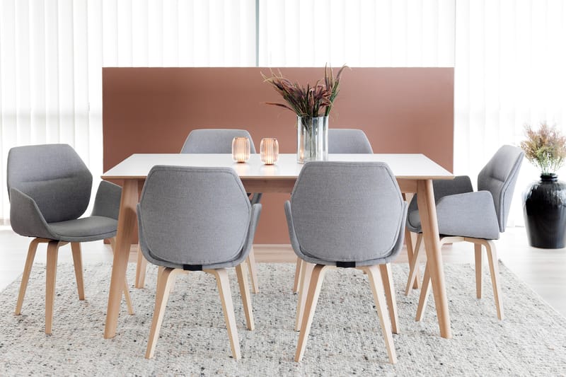 Kjøkkenstol Flex - Grå|Hvitpigmentert - Spisestuestoler & kjøkkenstoler