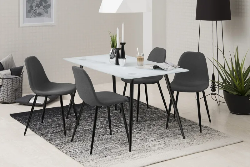 Kjøkkenstol Gaigai - Mørkegrå/Svart - Møbler - Stoler - Spisestuestoler & kjøkkenstoler