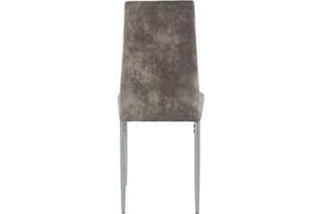 Kjøkkenstol Karia Microfiber 4-pk - Lysegrå - Møbler - Stoler - Spisestuestoler & kjøkkenstoler