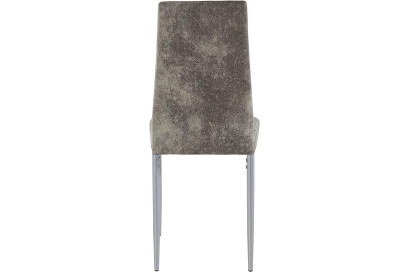 Kjøkkenstol Karia Microfiber 4-pk - Lysegrå - Møbler - Stoler - Spisestuestoler & kjøkkenstoler