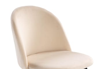 Kjøkkenstol Luisa Sammet - Beige - Møbler - Stoler - Spisestuestoler & kjøkkenstoler