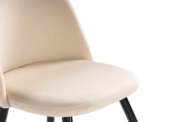 Kjøkkenstol Luisa Sammet - Beige - Møbler - Stoler - Spisestuestoler & kjøkkenstoler