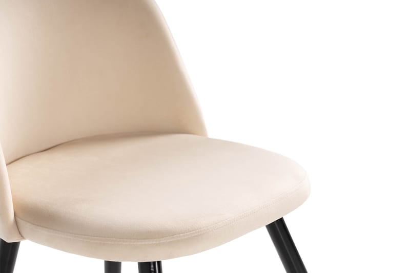 Kjøkkenstol Luisa Sammet - Beige - Møbler - Stoler - Spisestuestoler & kjøkkenstoler