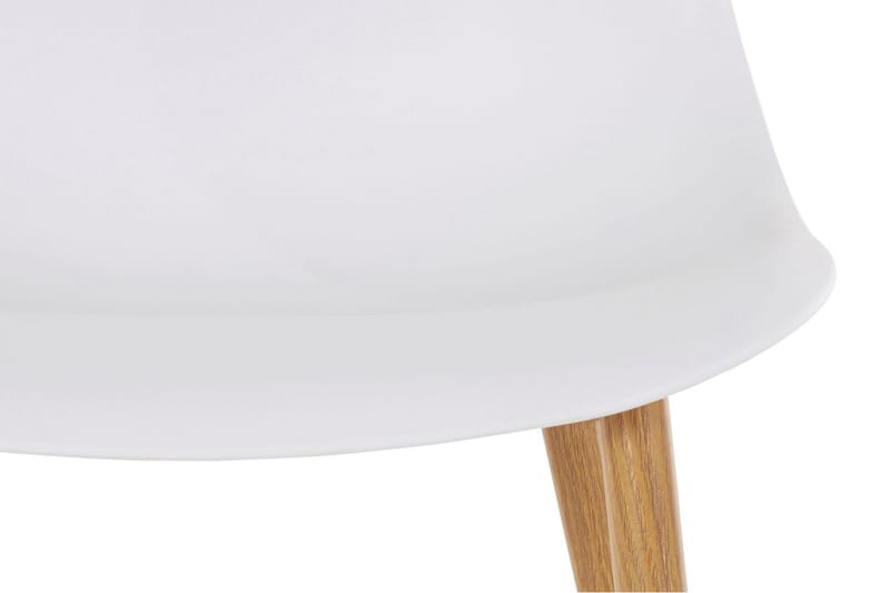Kjøkkenstol Miana Plast 4-pk - Hvit - Spisestuestoler & kjøkkenstoler