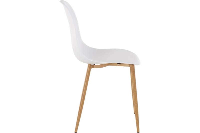 Kjøkkenstol Miana Plast 2-pk - Hvit - Spisestuestoler & kjøkkenstoler