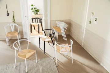 Kjøkkenstol Radella Stål - Svart / Natur - Møbler - Stoler - Spisestuestoler & kjøkkenstoler