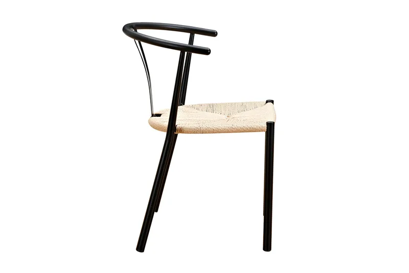 Kjøkkenstol Radella Stål - Svart / Natur - Møbler - Stoler - Spisestuestoler & kjøkkenstoler