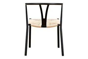 Kjøkkenstol Radella Stål - Svart / Natur - Møbler - Stoler - Spisestuestoler & kjøkkenstoler